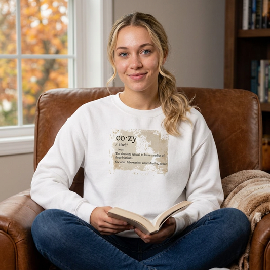 Cozy Vibes Sweatshirt — 'Cozy' Definition Graphic Sweatshirt