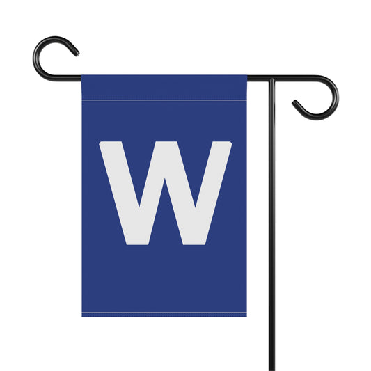 Cubs Win! W Yard Banner.