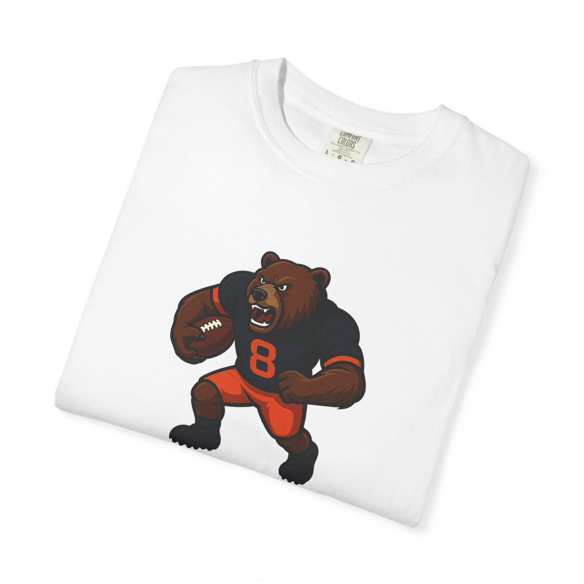 Bear Football Tee — Vintage Mascot Graphic T-Shirt