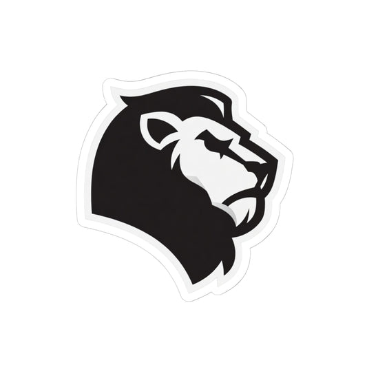 Vintage Lions Mascot Logo Sticker — Bold Kiss-Cut Decal for Laptops, Water Bottles & Gear