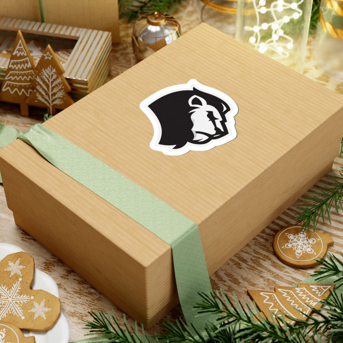 Vintage Lions Mascot Logo Sticker — Bold Kiss-Cut Decal for Laptops, Water Bottles & Gear