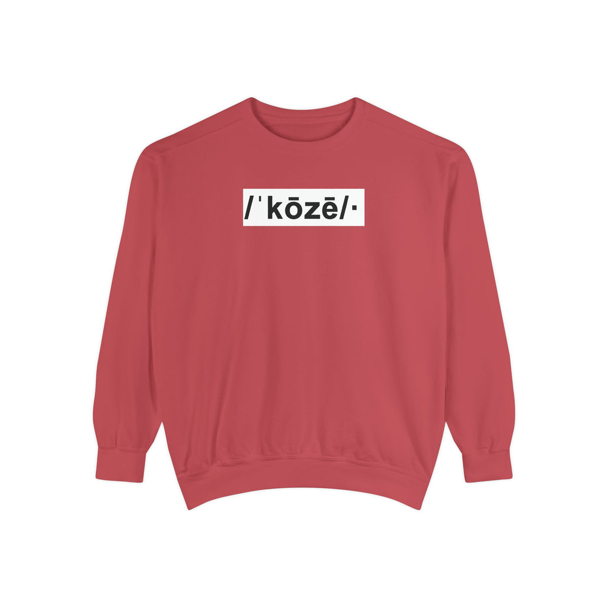 Koze Vibes Sweatshirt — 'Cozy' Definition Graphic Sweatshirt