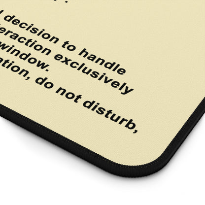 'Remote' Definition Minimalist Gaming/Office Desk Mat