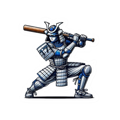 Samurai Baseball #17 Sticker — Kiss-Cut Vinyl Warrior Decal for Laptops & Gear
