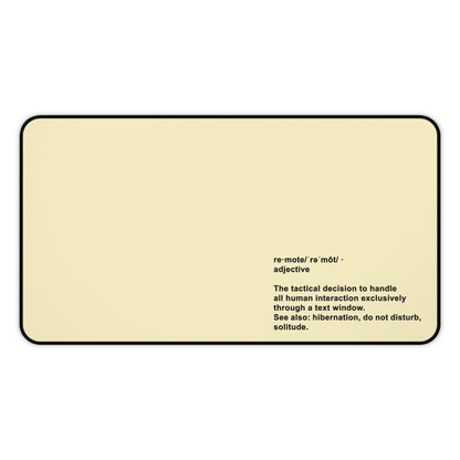 'Remote' Definition Minimalist Gaming/Office Desk Mat