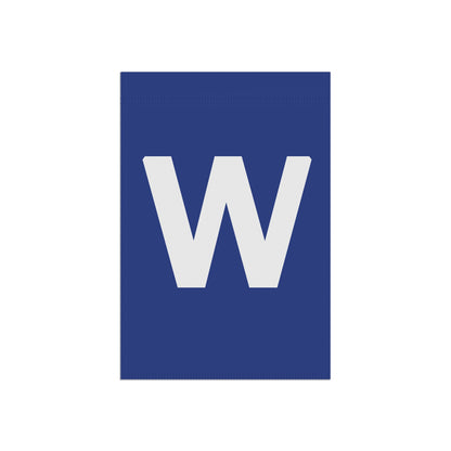 Cubs Win! W Yard Banner.