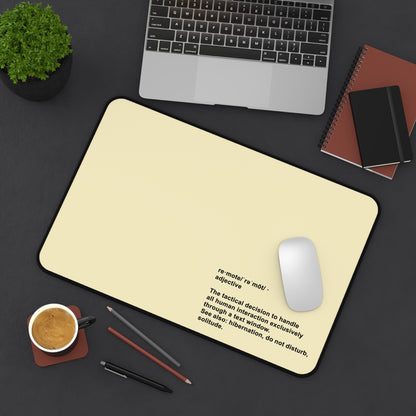 'Remote' Definition Minimalist Gaming/Office Desk Mat