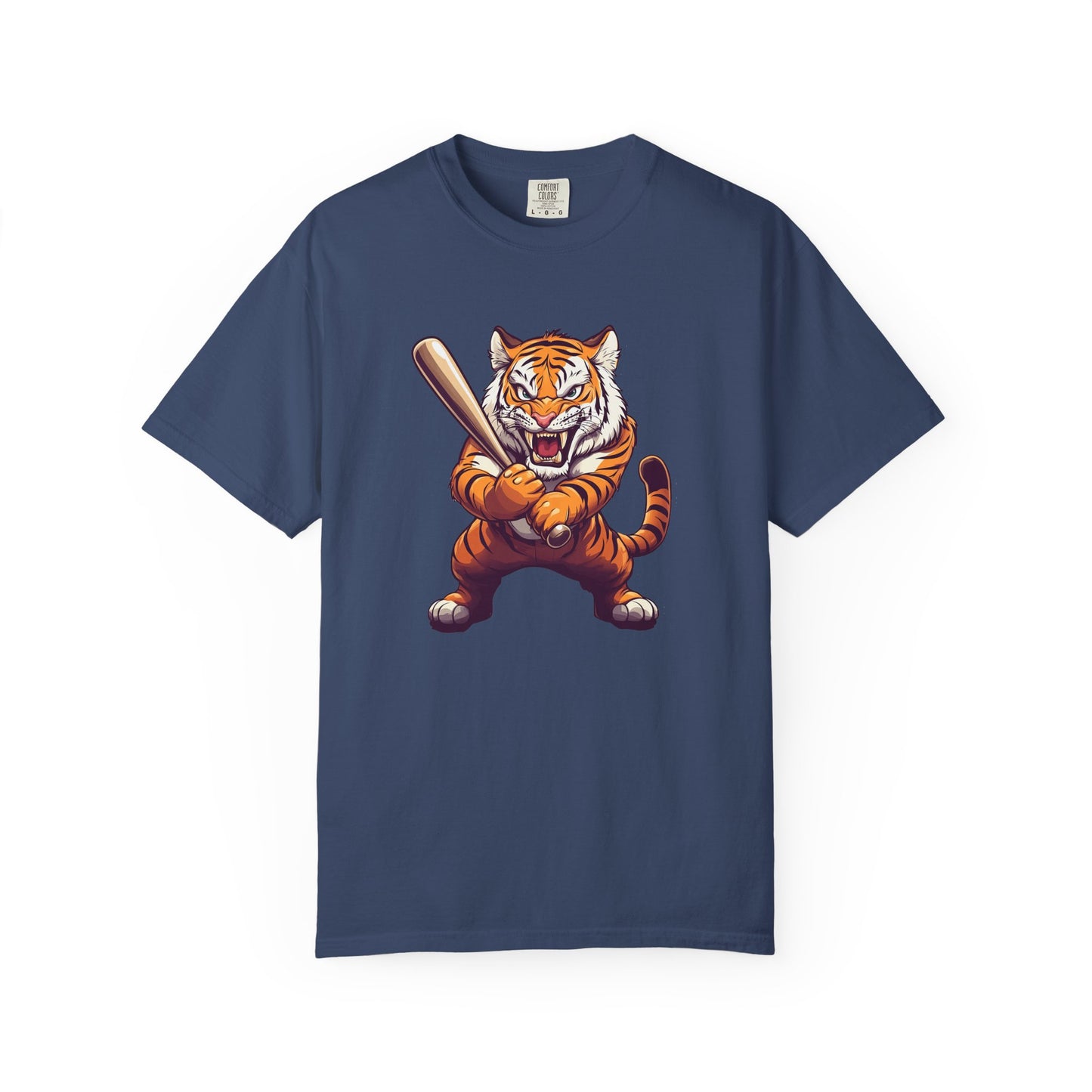 Tiger with Baseball Bat T-Shirt — Fierce Sports Mascot Graphic Tee