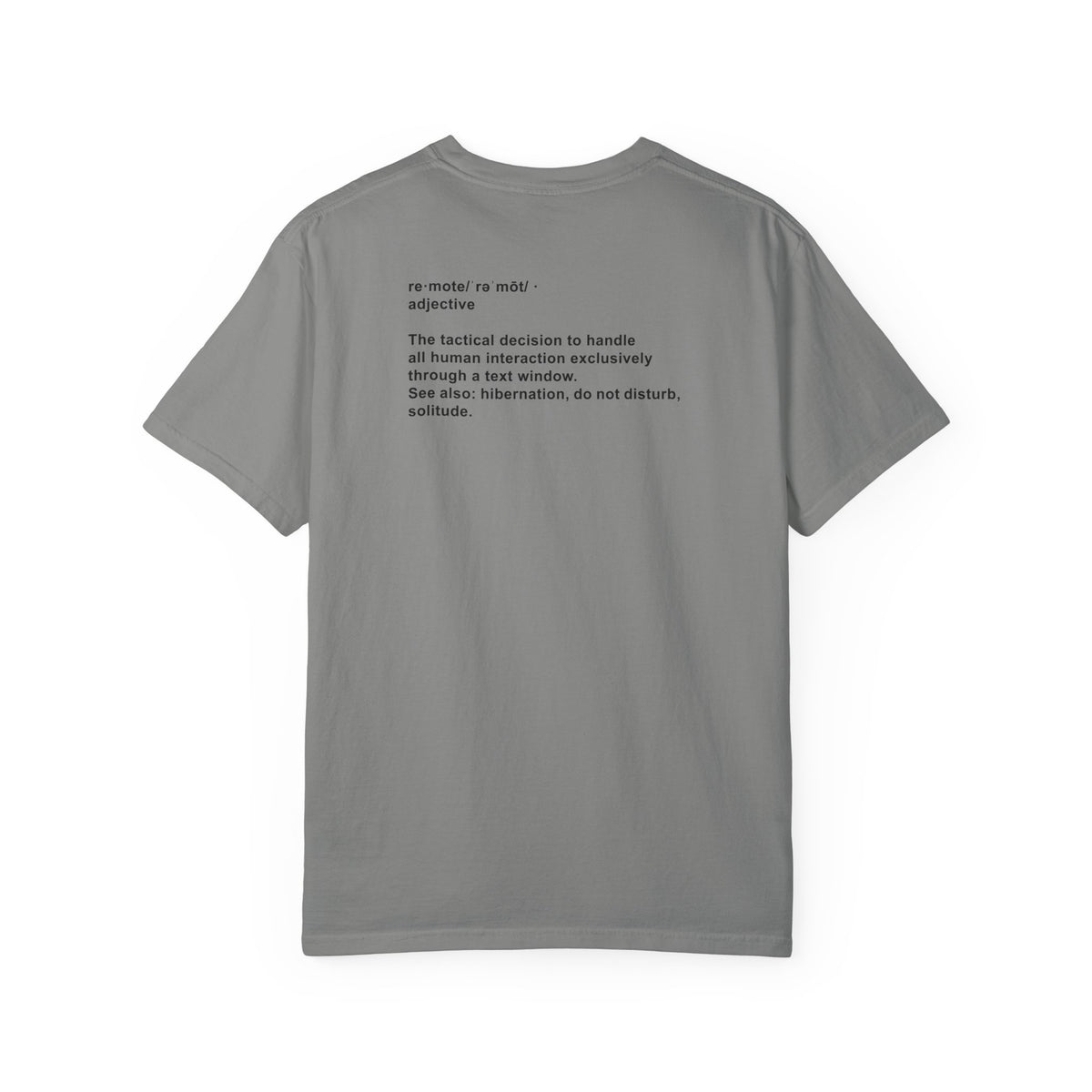 Remote Definition T-Shirt Minimalist Tee