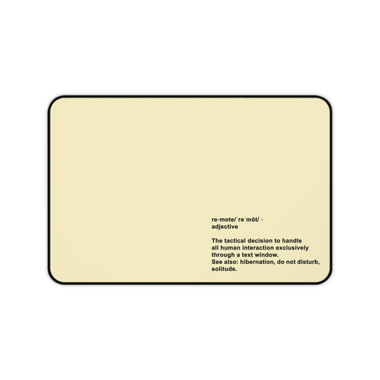 'Remote' Definition Minimalist Gaming/Office Desk Mat