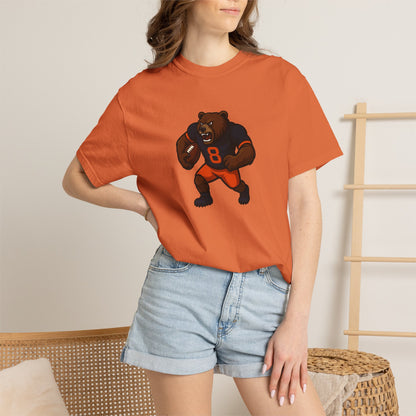 Bear Football Tee — Vintage Mascot Graphic T-Shirt