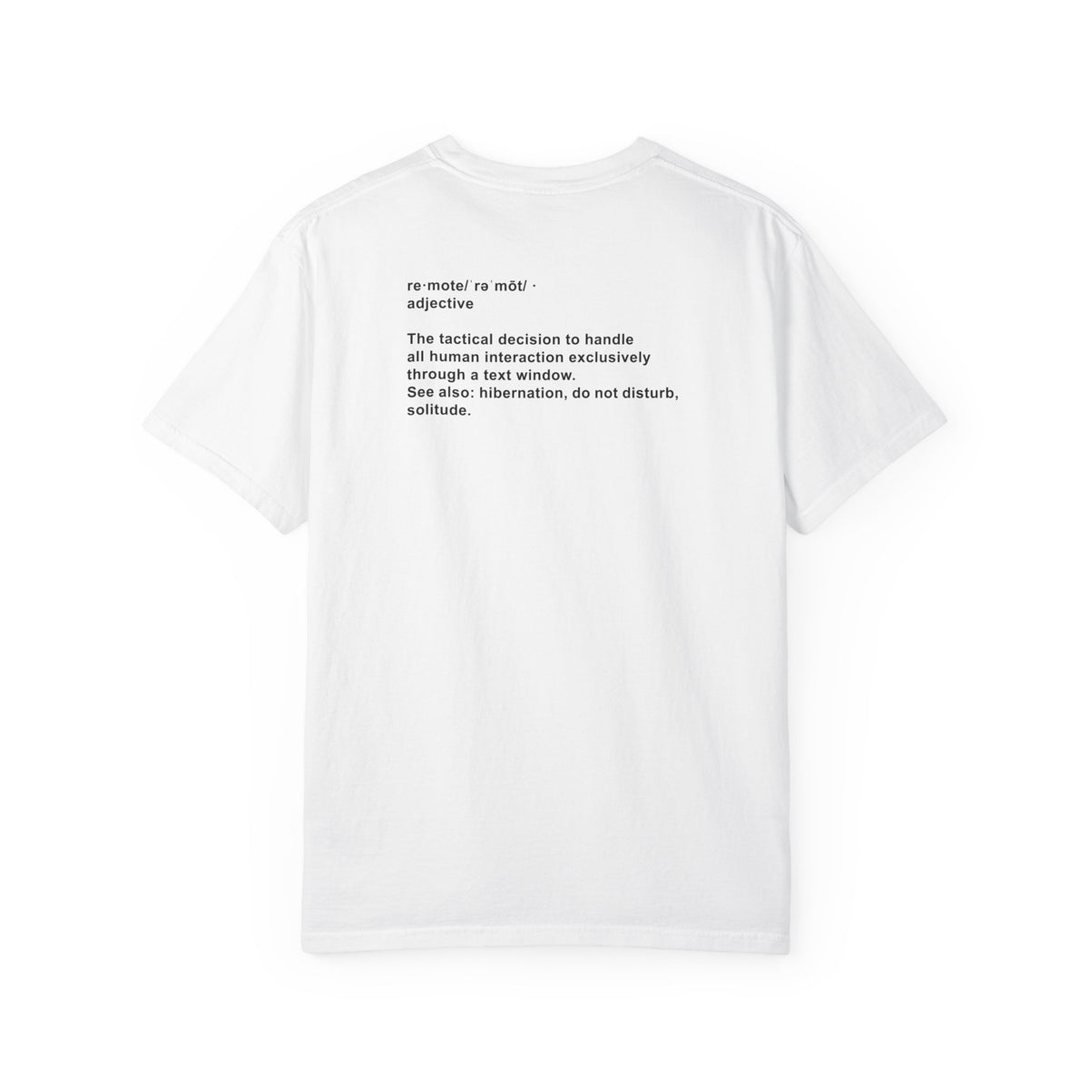 Remote Definition T-Shirt Minimalist Tee