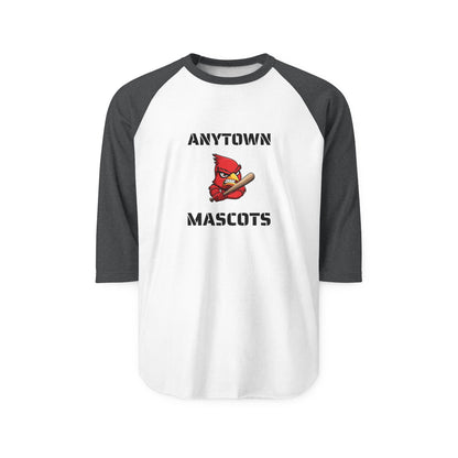 Customizable Raglan 3/4 Sleeve Shirt - Add Your Own Logo & Text