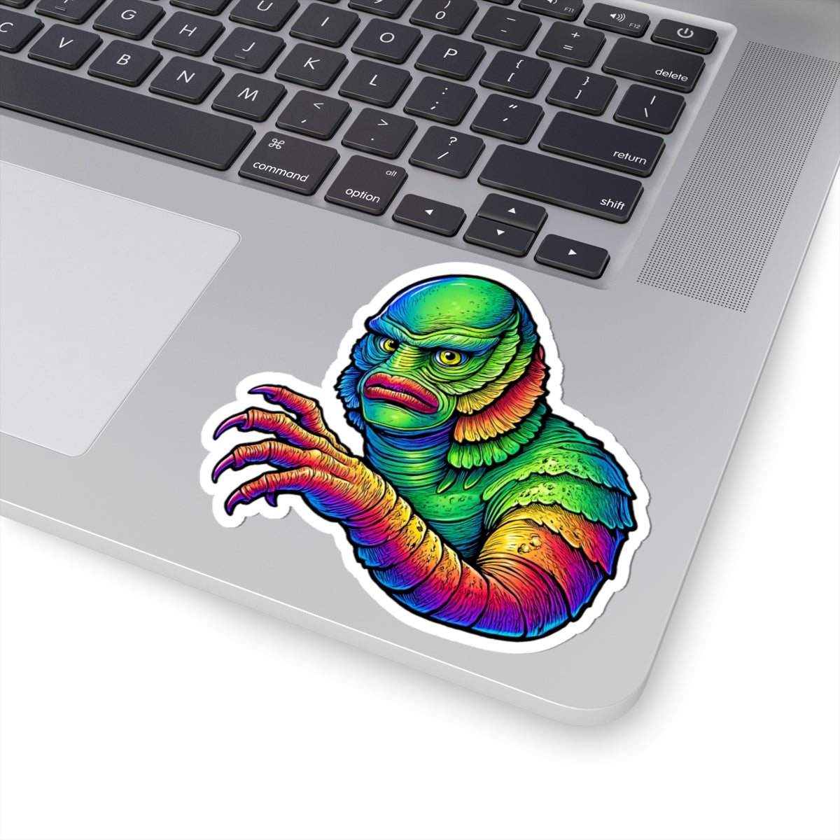 Creature From The Black Lagoon Kiss Cut Sticker. Universal Movie Monsters