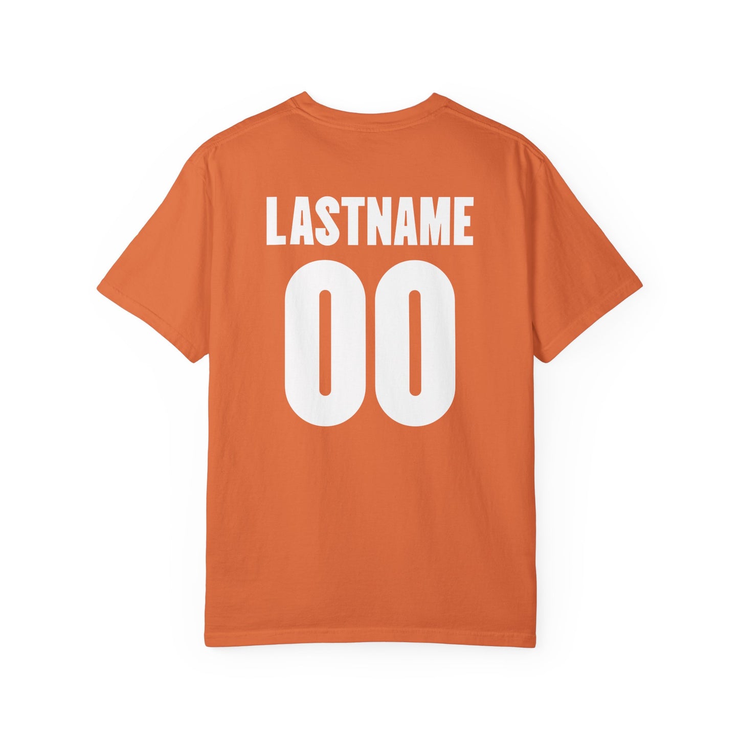 Angry Baltimore Oriole Baseball Mascot Tee — Custom Lastname & Number T-Shirt