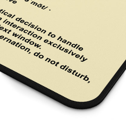 'Remote' Definition Minimalist Gaming/Office Desk Mat
