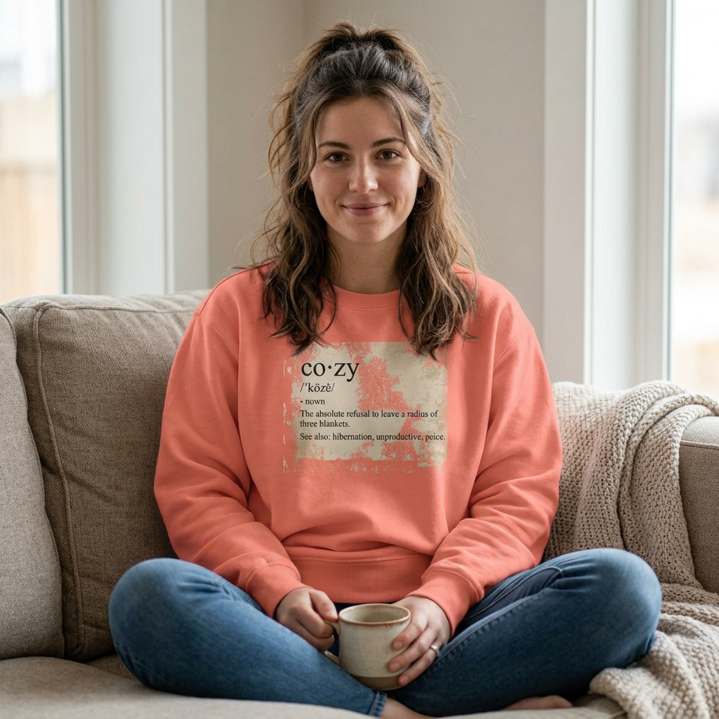 Cozy Vibes Sweatshirt — 'Cozy' Definition Graphic Sweatshirt