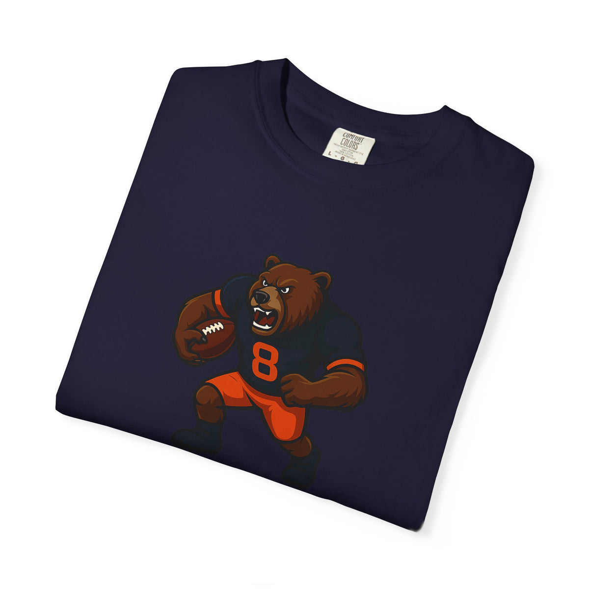 Bear Football Tee — Vintage Mascot Graphic T-Shirt