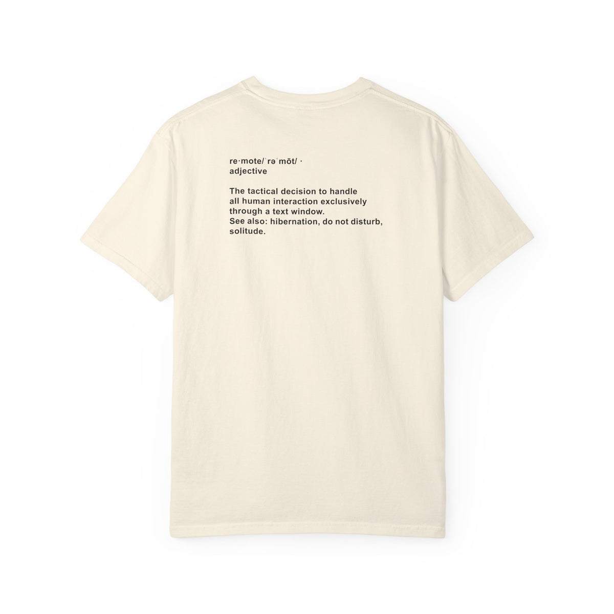 Remote Definition T-Shirt Minimalist Tee
