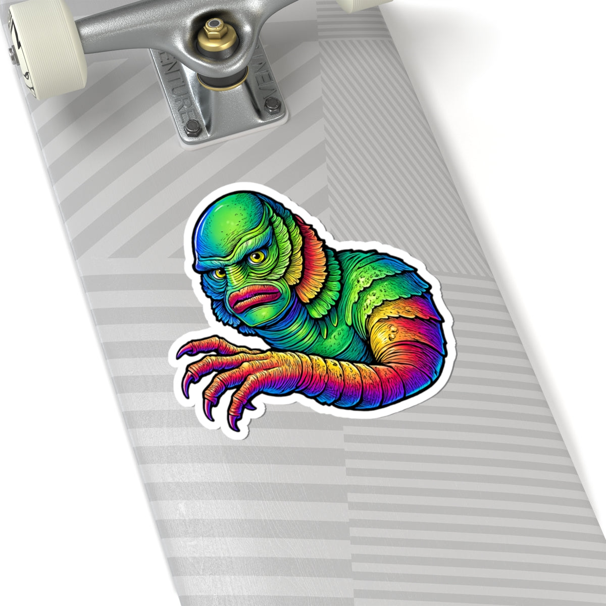 Creature From The Black Lagoon Kiss Cut Sticker. Universal Movie Monsters