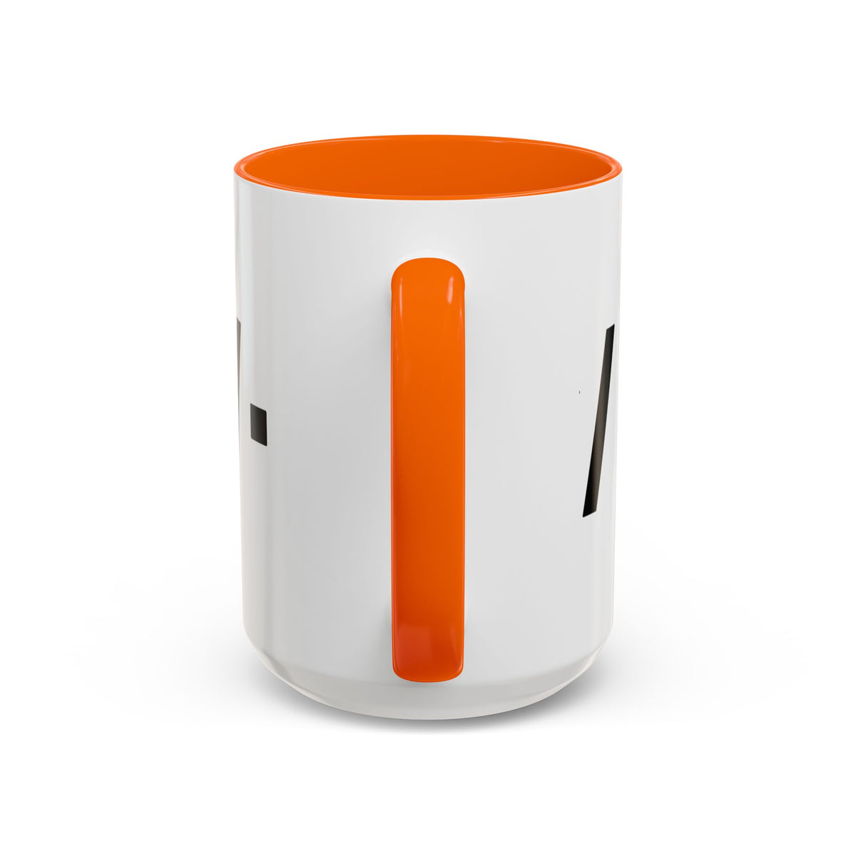 Coffee Mug – Minimalist 'Kōzē' Accent Black-Handle Ceramic Mug (11/15oz)