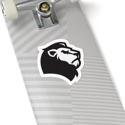 Vintage Lions Mascot Logo Sticker — Bold Kiss-Cut Decal for Laptops, Water Bottles & Gear