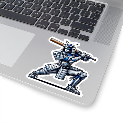 Samurai Baseball #17 Sticker — Kiss-Cut Vinyl Warrior Decal for Laptops & Gear
