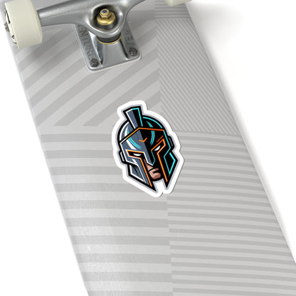 Spartan Helmet Kiss-Cut Sticker — Gamer Mascot Vinyl Decal