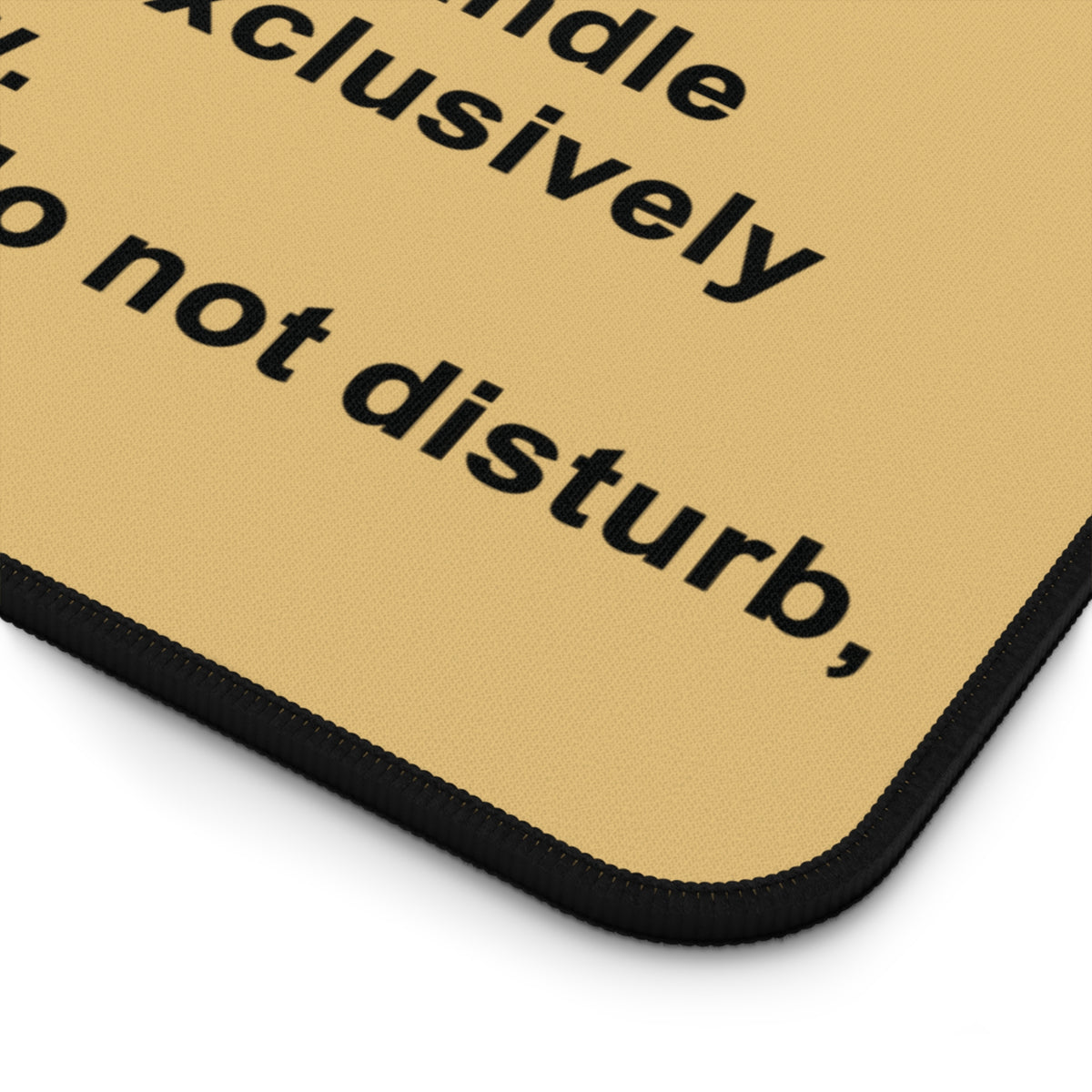 Desk Mat — "Remote" Definition Desk Mat (Minimalist Neutral Office Mouse Pad)