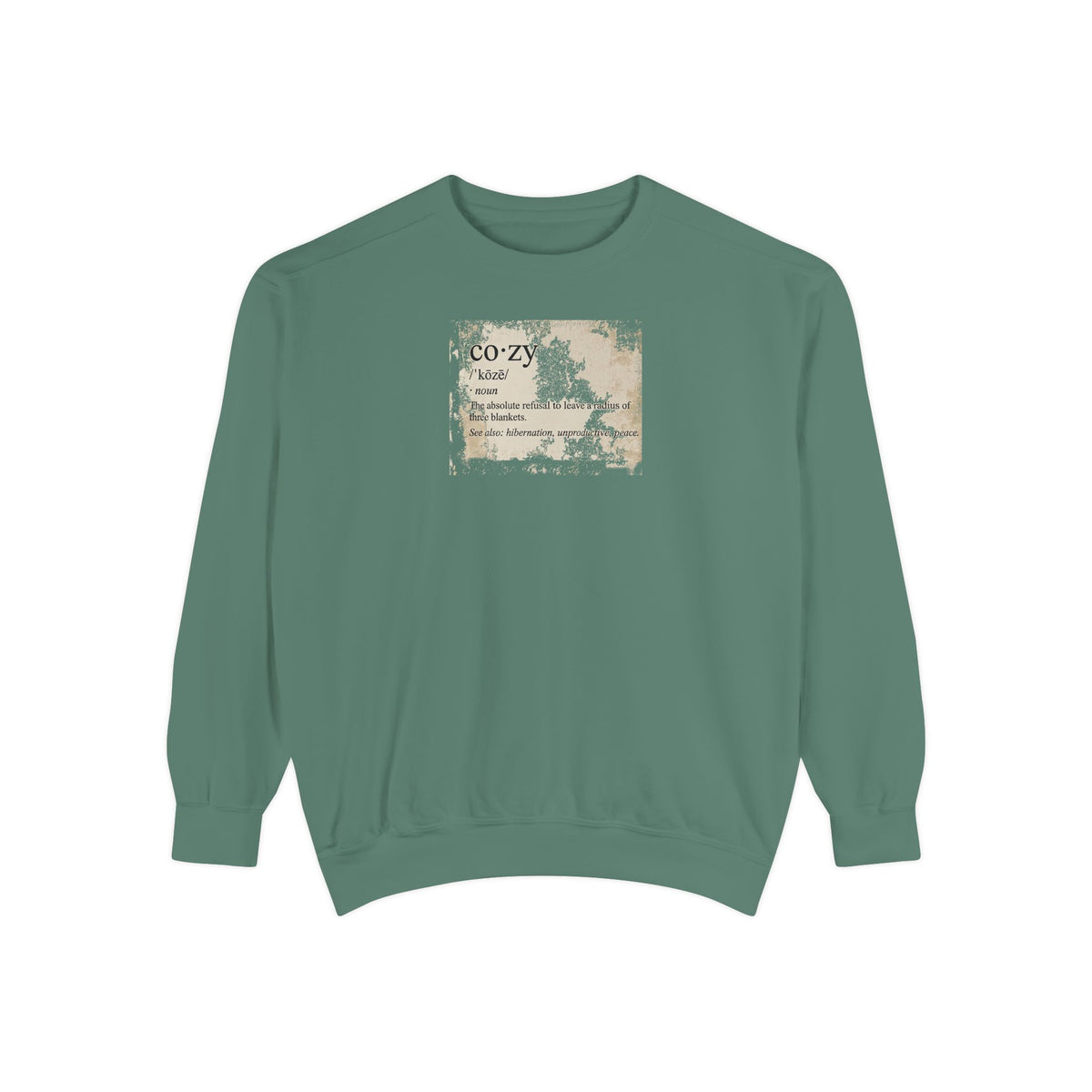 Cozy Vibes Sweatshirt — 'Cozy' Definition Graphic Sweatshirt