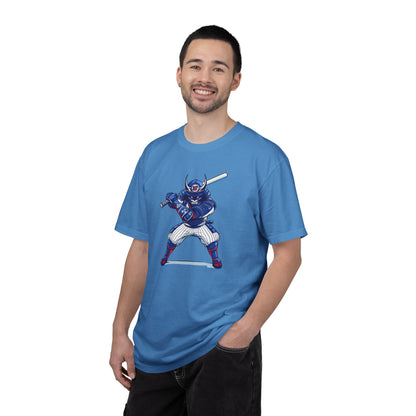 Baseball Samurai in Pinstripes T-shirt — Batter Graphic Tee