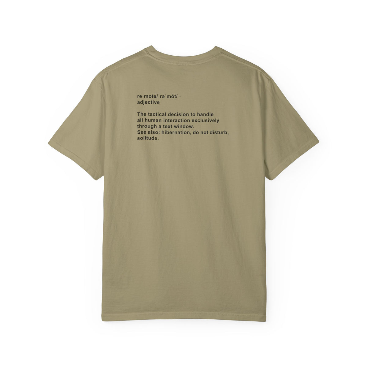 Remote Definition T-Shirt Minimalist Tee