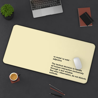 'Remote' Definition Minimalist Gaming/Office Desk Mat