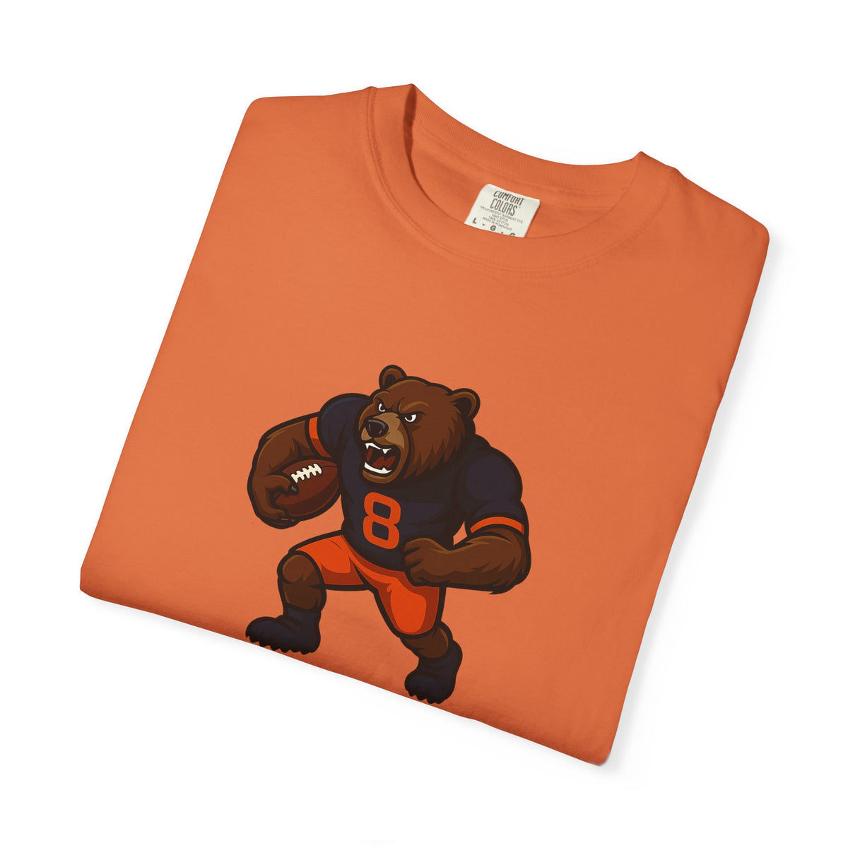 Bear Football Tee — Vintage Mascot Graphic T-Shirt