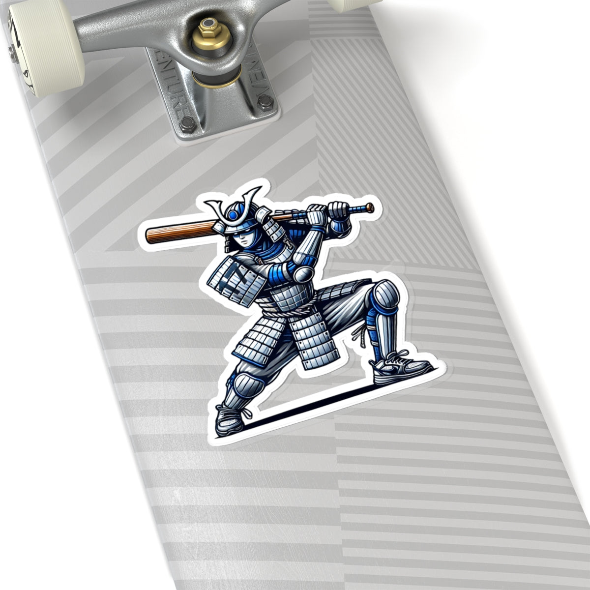 Samurai Baseball #17 Sticker — Kiss-Cut Vinyl Warrior Decal for Laptops & Gear