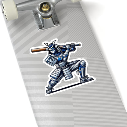 Samurai Baseball #17 Sticker — Kiss-Cut Vinyl Warrior Decal for Laptops & Gear