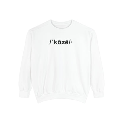 Koze Vibes Sweatshirt — 'Cozy' Definition Graphic Sweatshirt