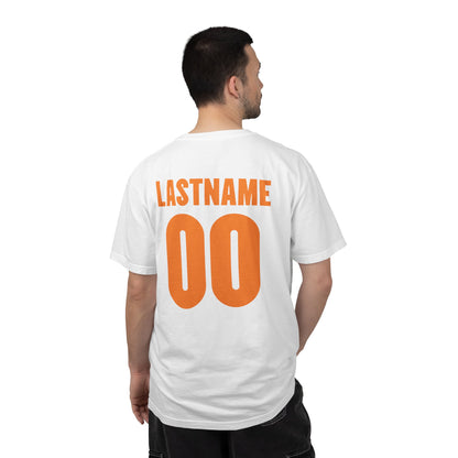 Angry Baltimore Oriole Baseball Mascot Tee — Custom Lastname & Number T-Shirt