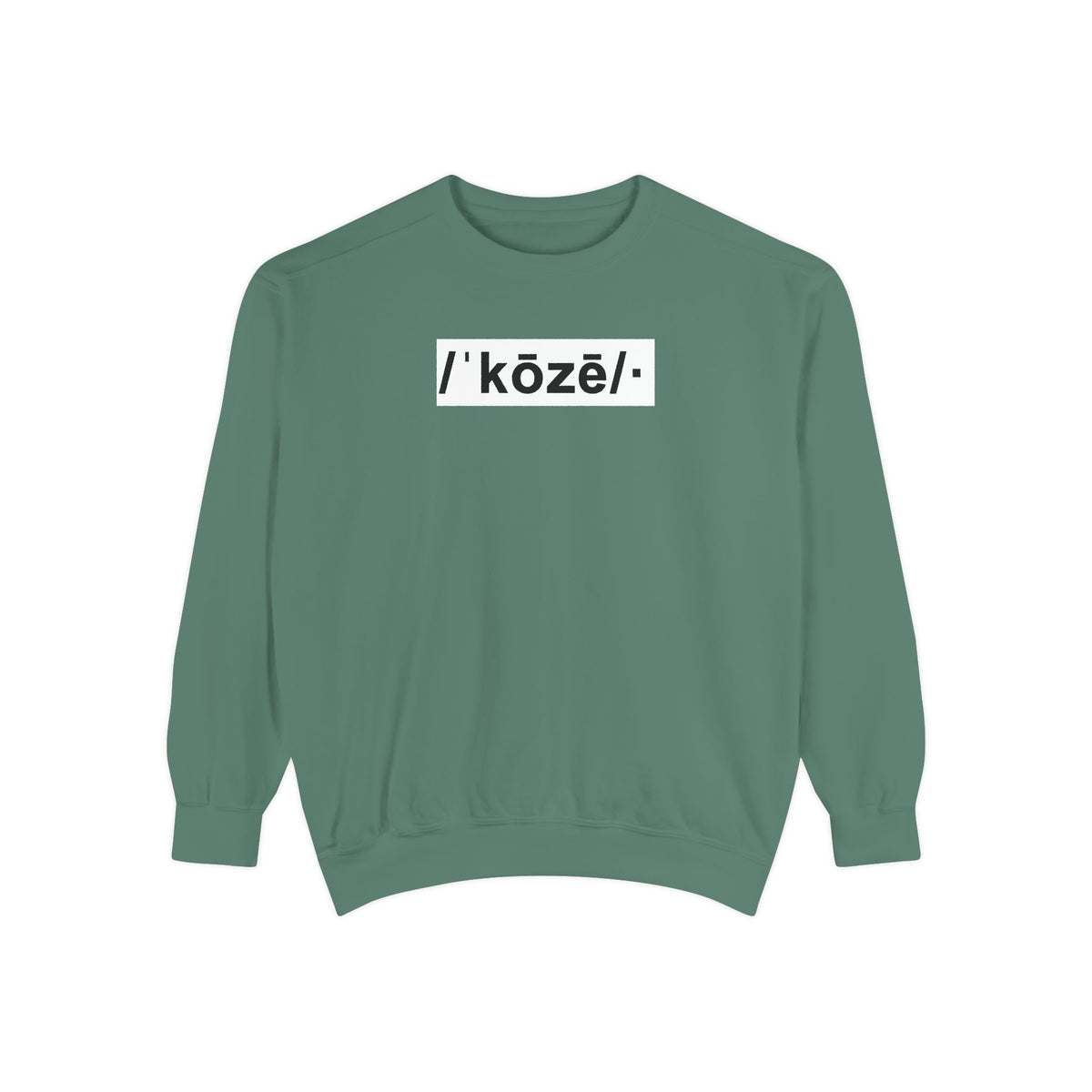 Koze Vibes Sweatshirt — 'Cozy' Definition Graphic Sweatshirt