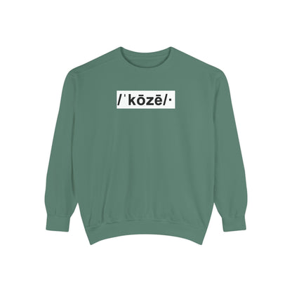 Koze Vibes Sweatshirt — 'Cozy' Definition Graphic Sweatshirt