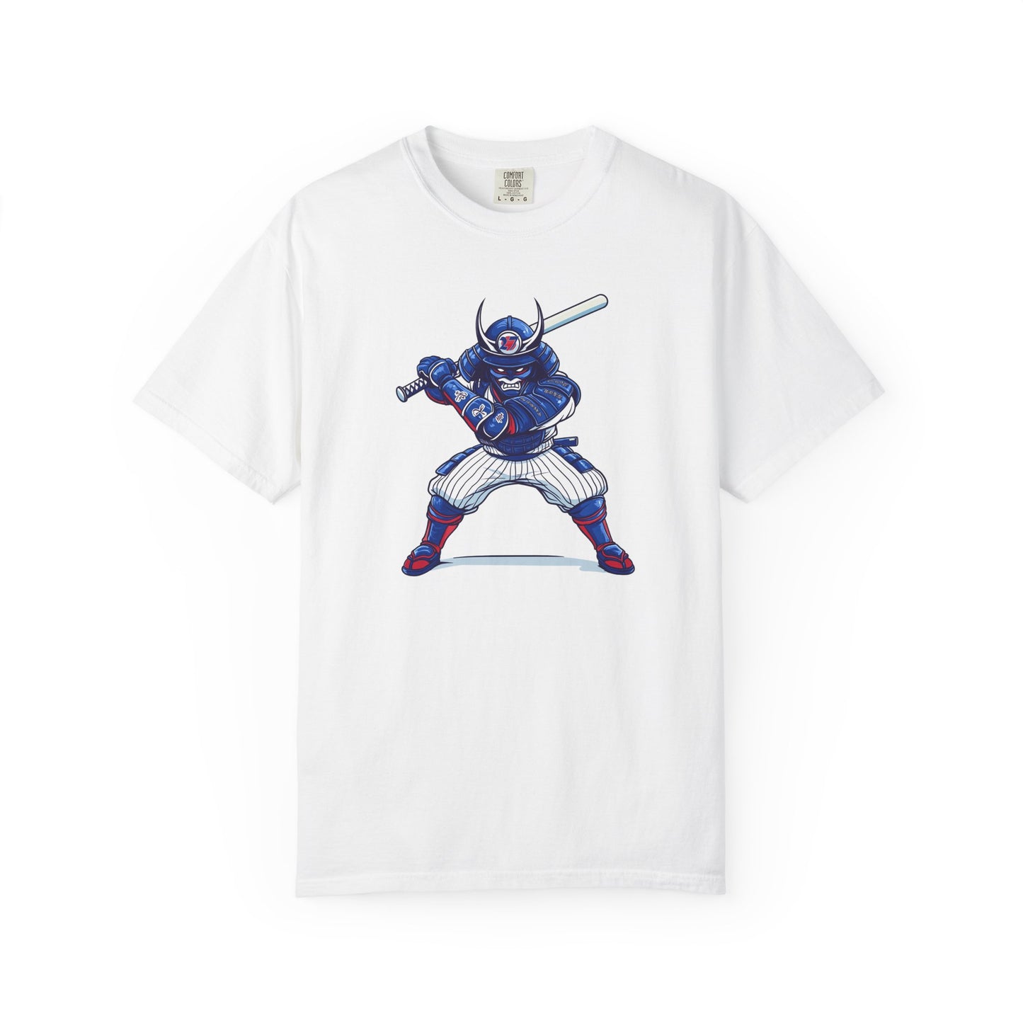Baseball Samurai in Pinstripes T-shirt — Batter Graphic Tee