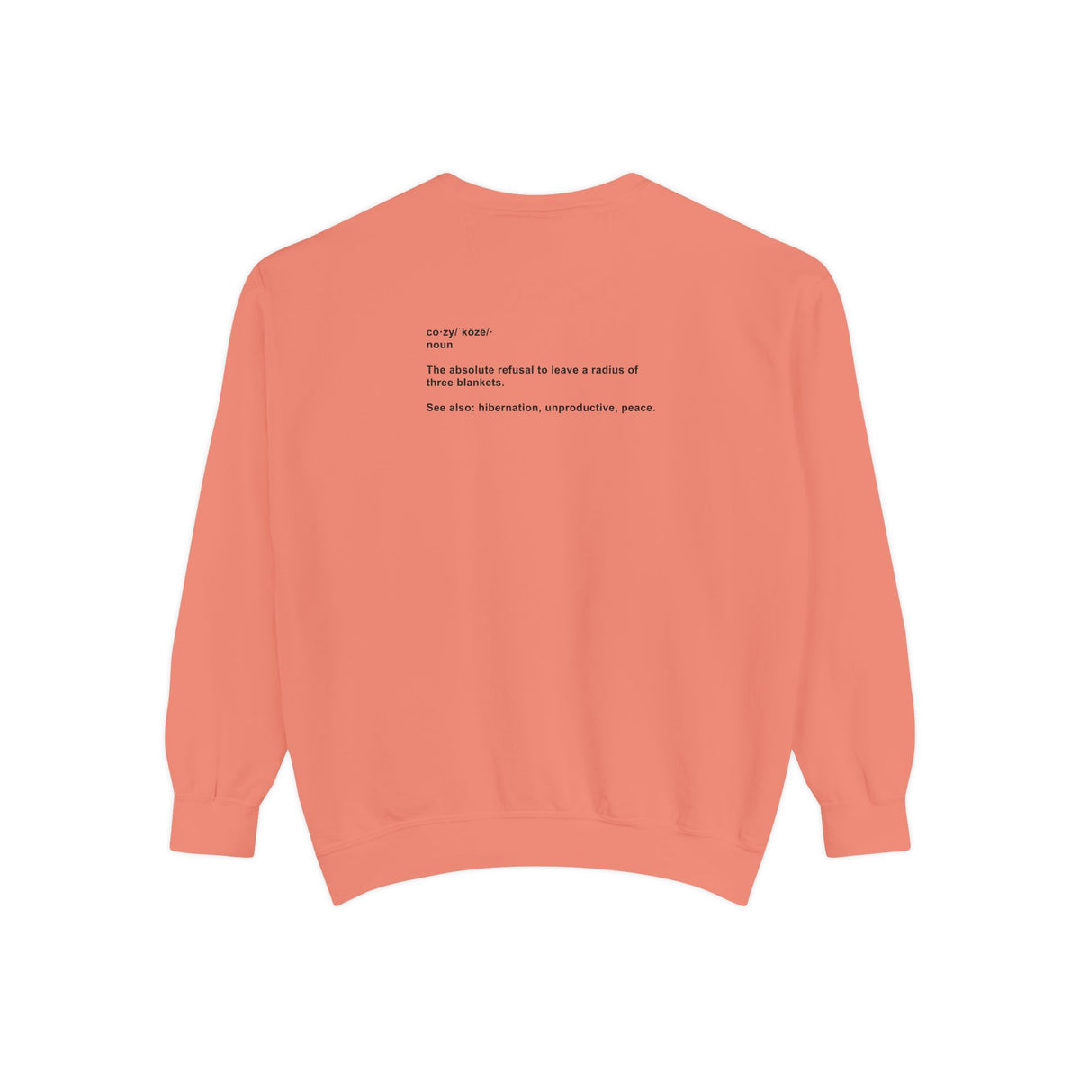 Koze Vibes Sweatshirt — 'Cozy' Definition Graphic Sweatshirt