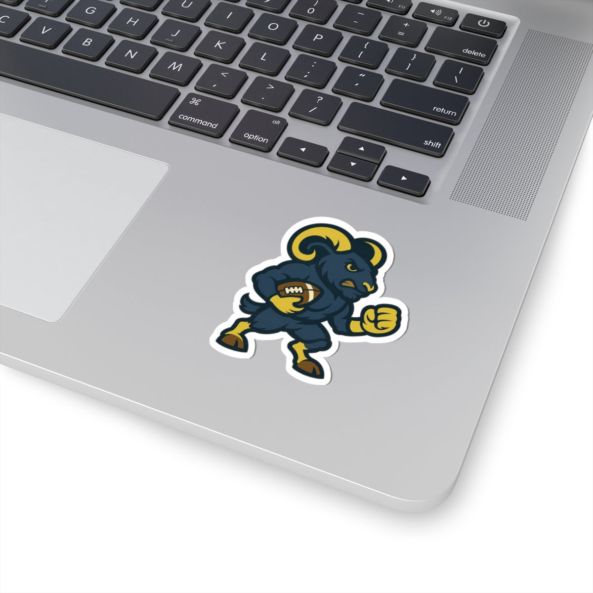 Ram Football Mascot Sticker - Kiss-Cut Vinyl Decal for Laptops & Gear