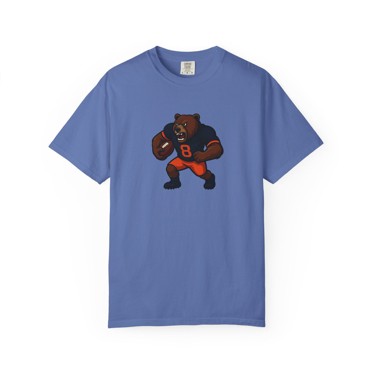Bear Football Tee — Vintage Mascot Graphic T-Shirt