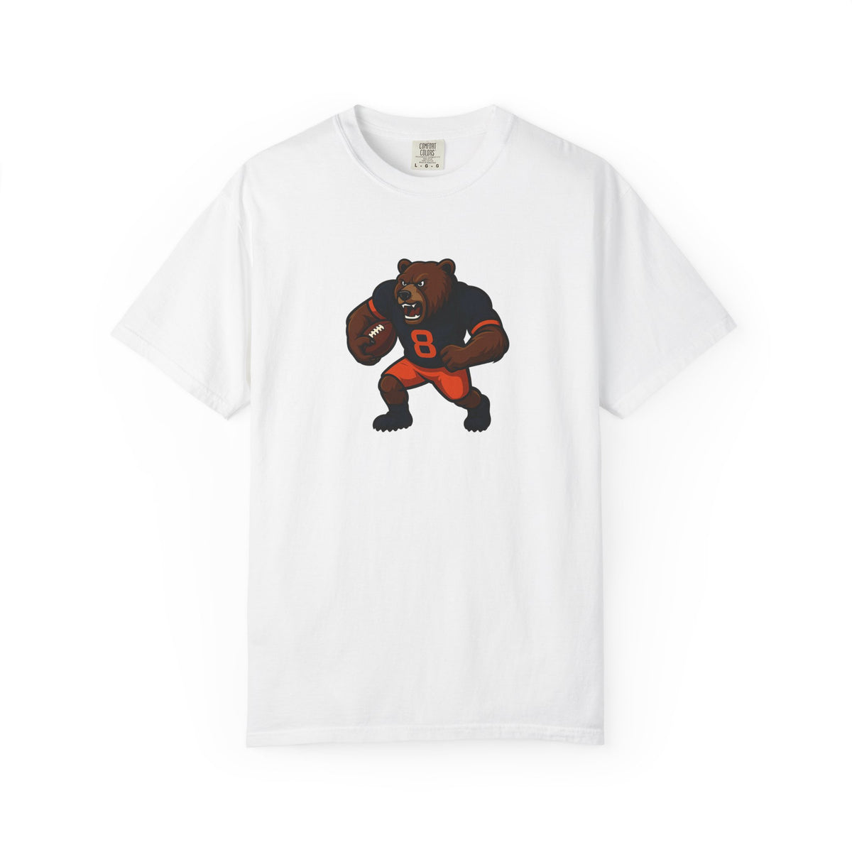 Bear Football Tee — Vintage Mascot Graphic T-Shirt