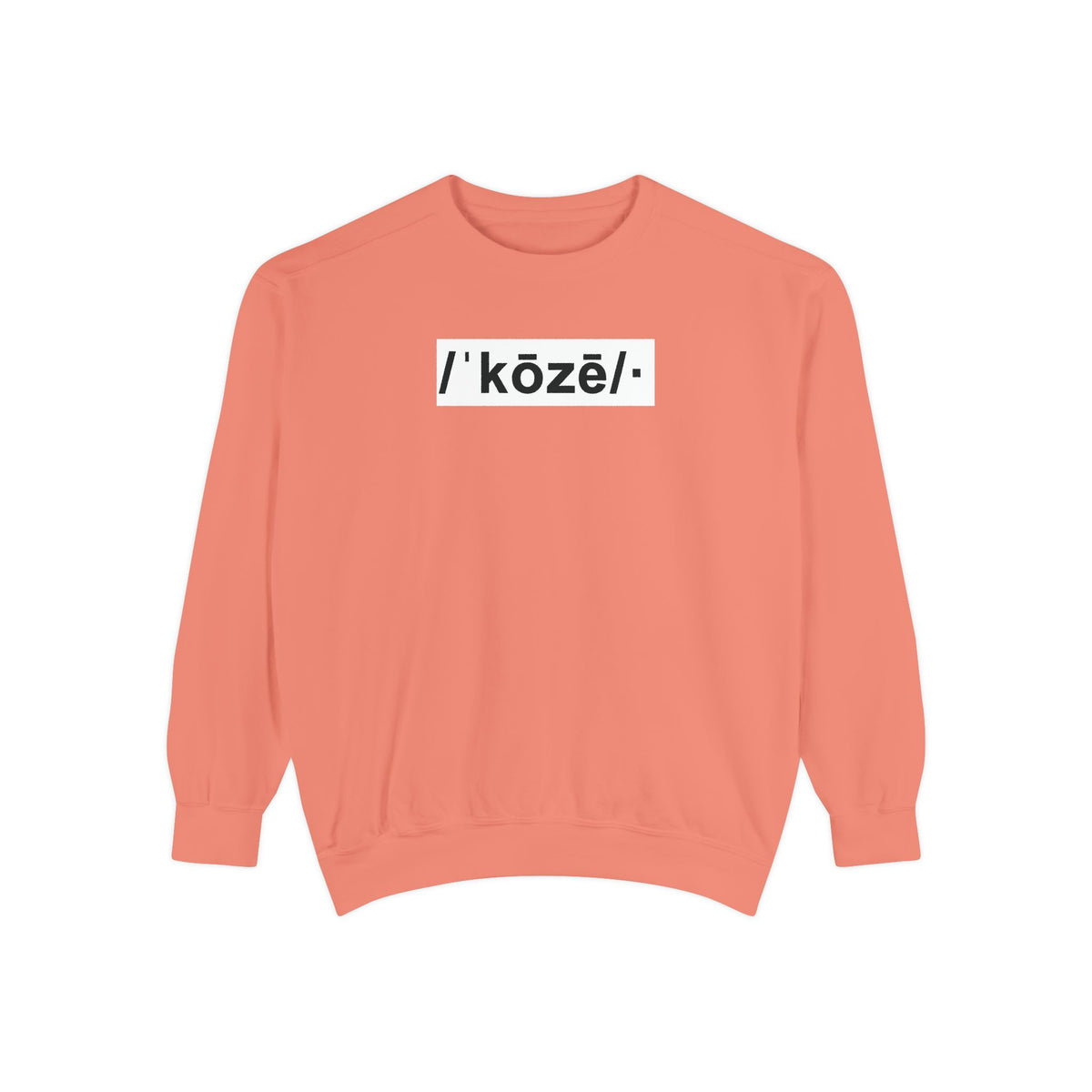 Koze Vibes Sweatshirt — 'Cozy' Definition Graphic Sweatshirt