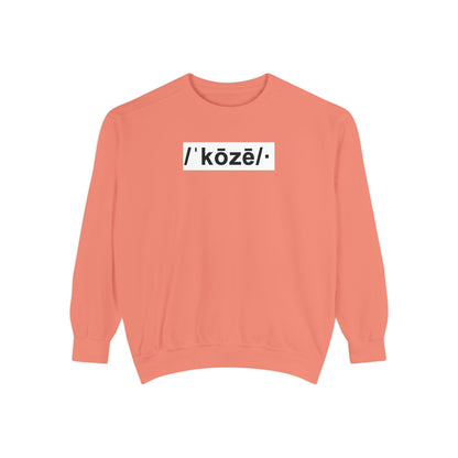 Koze Vibes Sweatshirt — 'Cozy' Definition Graphic Sweatshirt