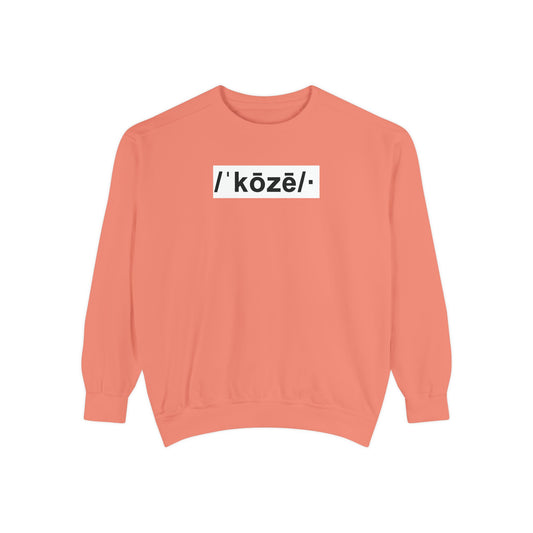 Koze Vibes Sweatshirt — 'Cozy' Definition Graphic Sweatshirt