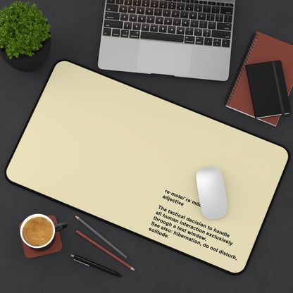 'Remote' Definition Minimalist Gaming/Office Desk Mat