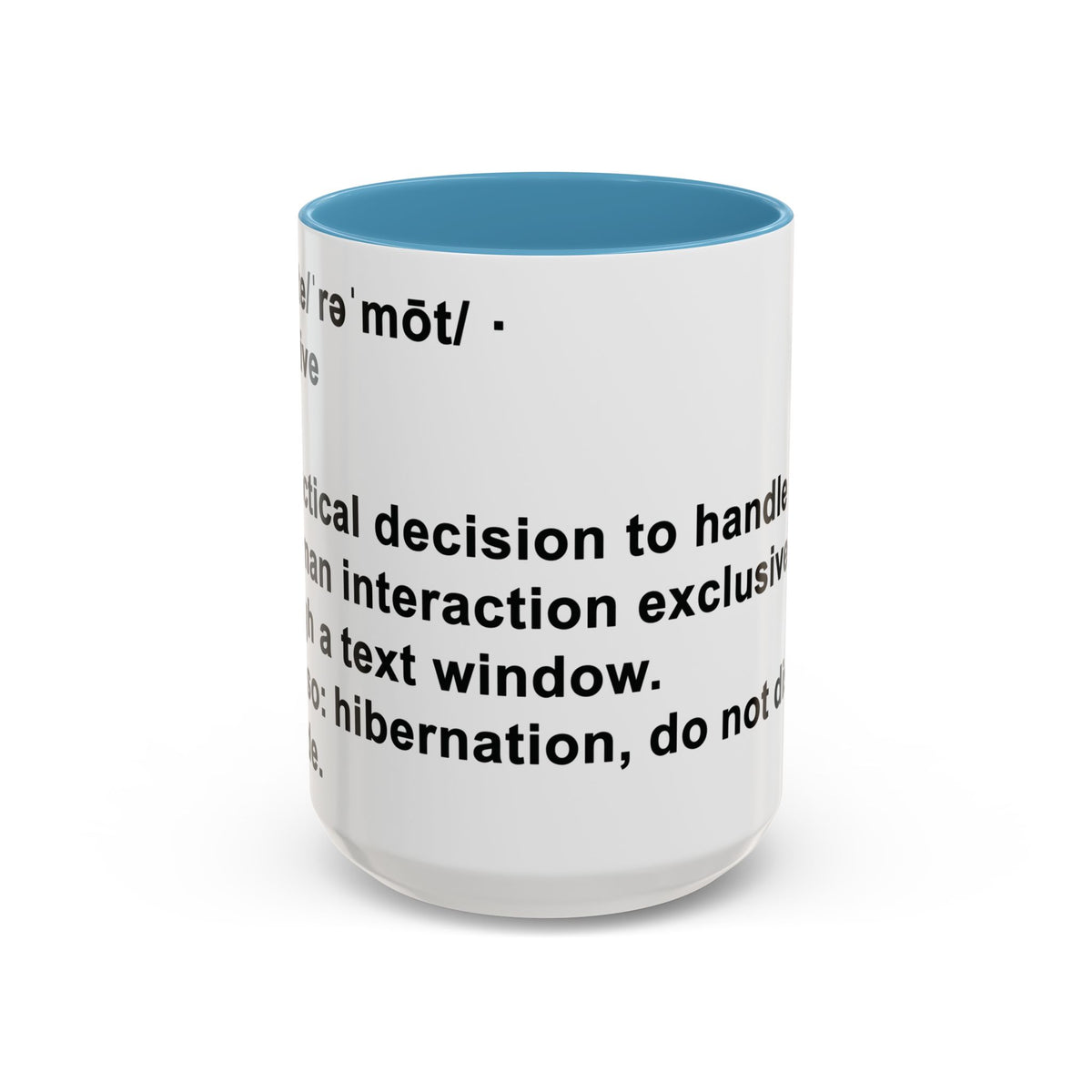 Remote Minimalist Accent Coffee Mug (15 oz)